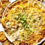 This hot crab dip requires less than 10 minutes of hands-on prep and is a crowd pleaser every time. It's simple, but oh so good!